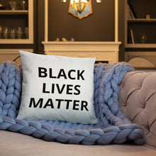 Load image into Gallery viewer, Throw Pillow Black Lives Matter Back Cushion BLM Accent Pillow
