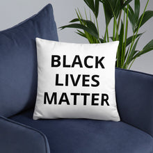 Load image into Gallery viewer, Throw Pillow Black Lives Matter Back Cushion BLM Accent Pillow
