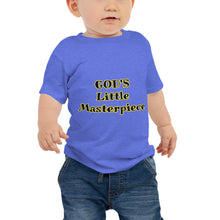 Load image into Gallery viewer, Youth / Baby Jersey God&#39;s Little Masterpiece Christian T shirt
