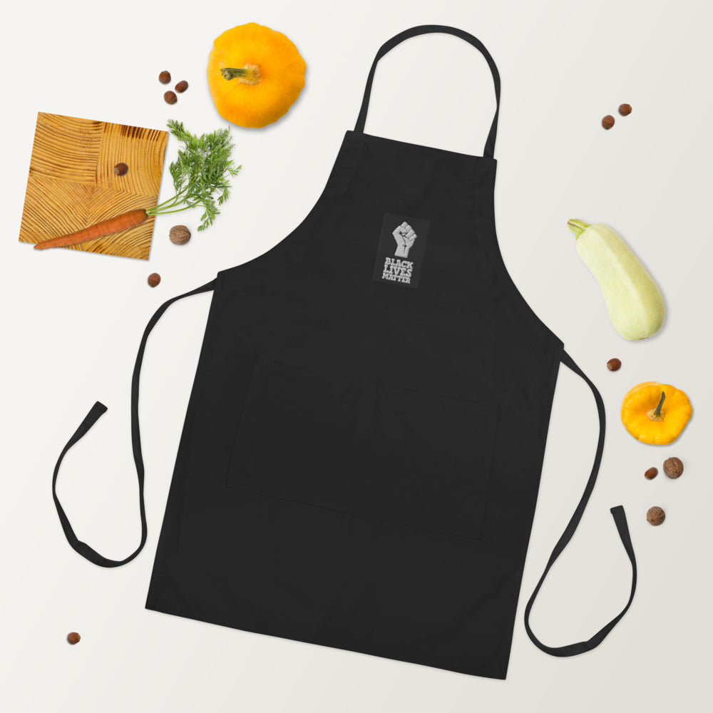 Embroidered BLM Apron Black Lives Matter fist smock