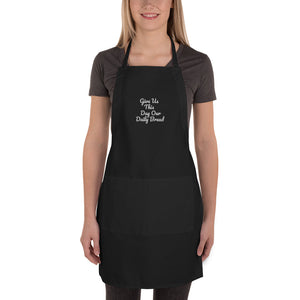 Embroidered Scripture Apron Give Us This Day Our Daily Bread Christian smock