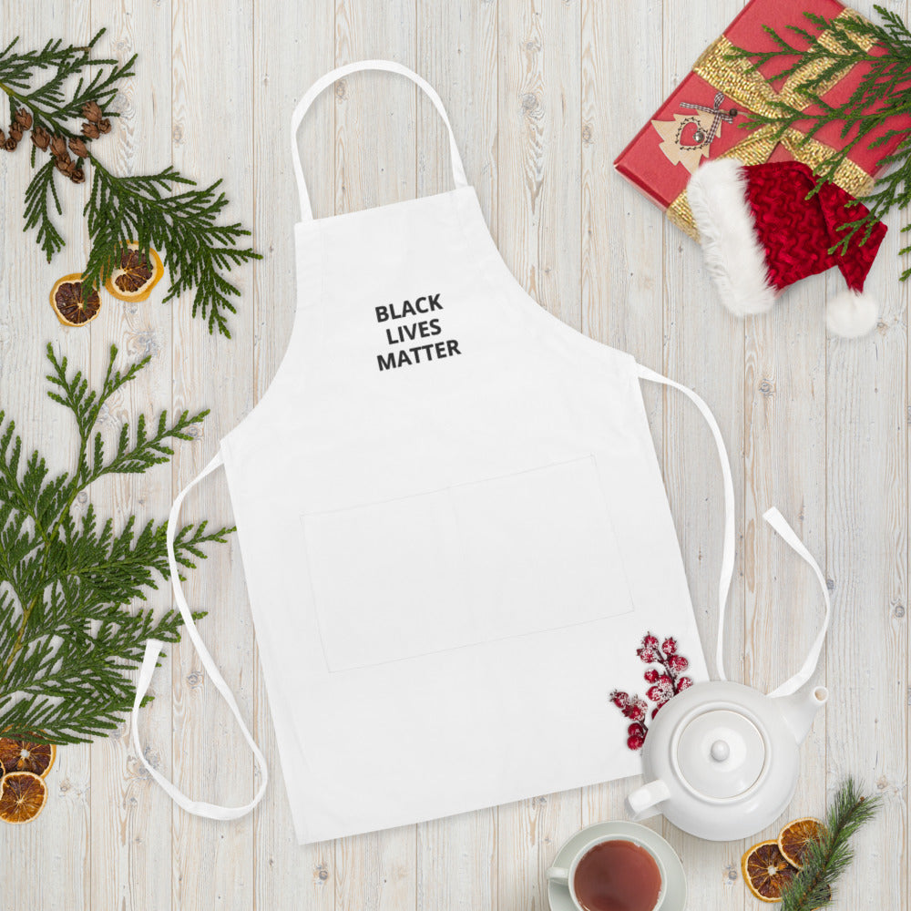 Embroidered BLM Apron Black Lives Matter smock