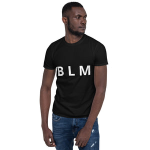 BLM Short-Sleeve Men's Black Lives Matter T-Shirt 100% ring-spun cotton