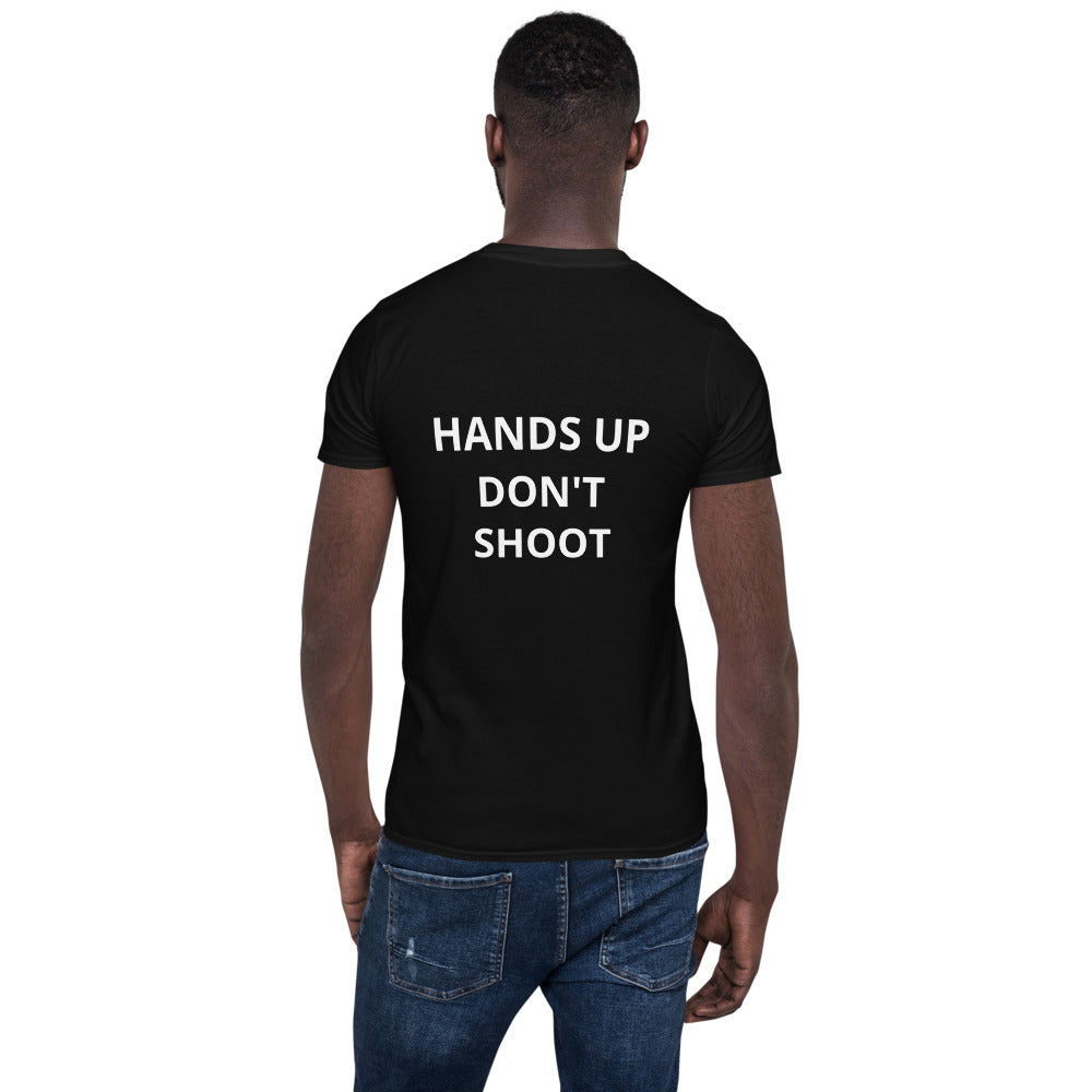 BLM Hands Up Don't Shoot Short-Sleeve Unisex Black Lives Matter T-Shirt