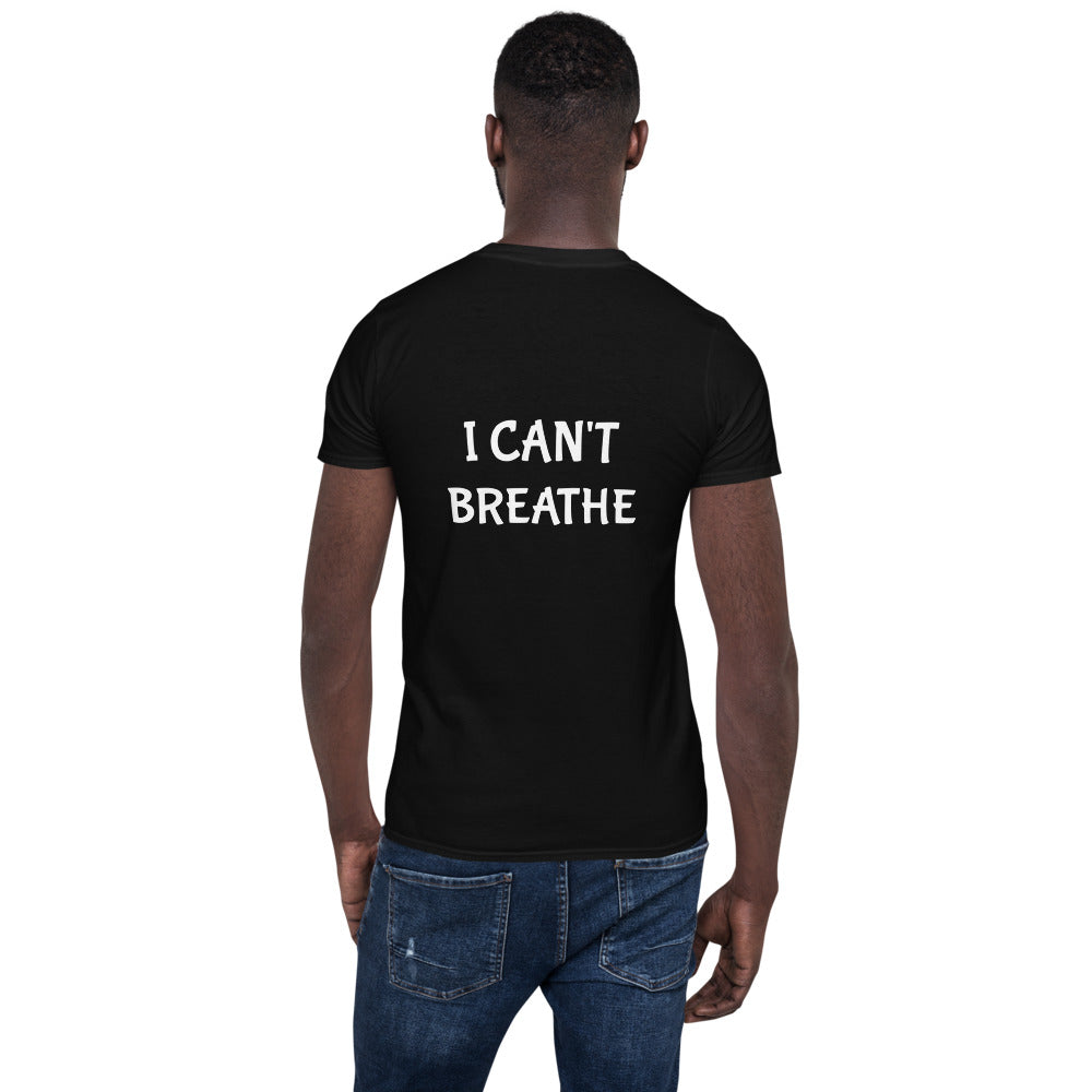 BLM I Cant Breathe Short-Sleeve Unisex Black Lives Matter T-Shirt 100% ring-spun cotton