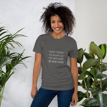 Load image into Gallery viewer, BLM They Tried To Bury Us Short-Sleeve Unisex Black Lives Matter T-Shirt
