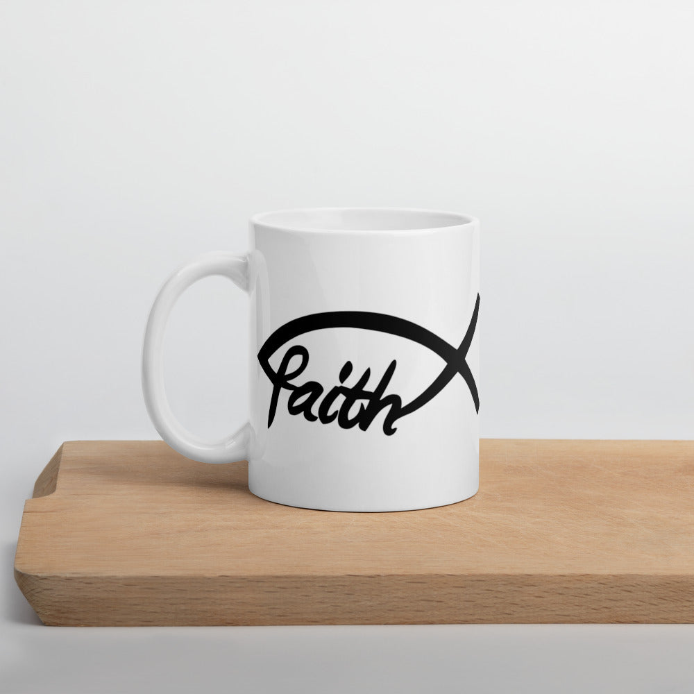 Jesus Mug Christian Cup Faith Jesus Fish Ichthys