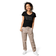 Load image into Gallery viewer, Faith Looks Up Women’s organic Christian t-shirt
