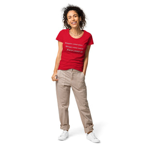 Faith Looks Up Women’s organic Christian t-shirt