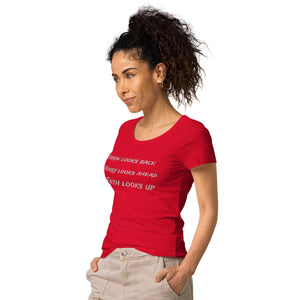 Faith Looks Up Women’s organic Christian t-shirt