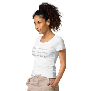 Faith Looks Up Women’s organic Christian t-shirt