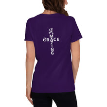 Load image into Gallery viewer, Amazing Grace Women&#39;s short sleeve scoop Neck Christian t-shirt
