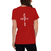 Load image into Gallery viewer, Amazing Grace Women&#39;s short sleeve scoop Neck Christian t-shirt
