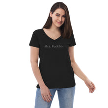 Load image into Gallery viewer, Ladies&#39; Mrs. Fuckboi  v-neck Cheater t-shirt Inspired By Lorenzo&#39;s Secrets
