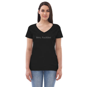 Ladies' Mrs. Fuckboi  v-neck Cheater t-shirt Inspired By Lorenzo's Secrets