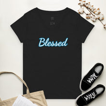 Load image into Gallery viewer, Blessed Women’s v-neck t-shirt
