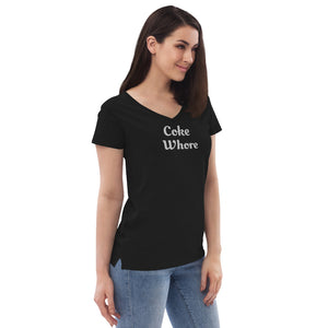 Coke Whore v-neck t-shirt Inspired By Lorenzo's Secrets